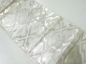 アンティーク　松皮菱模様織出し袋帯（材料）